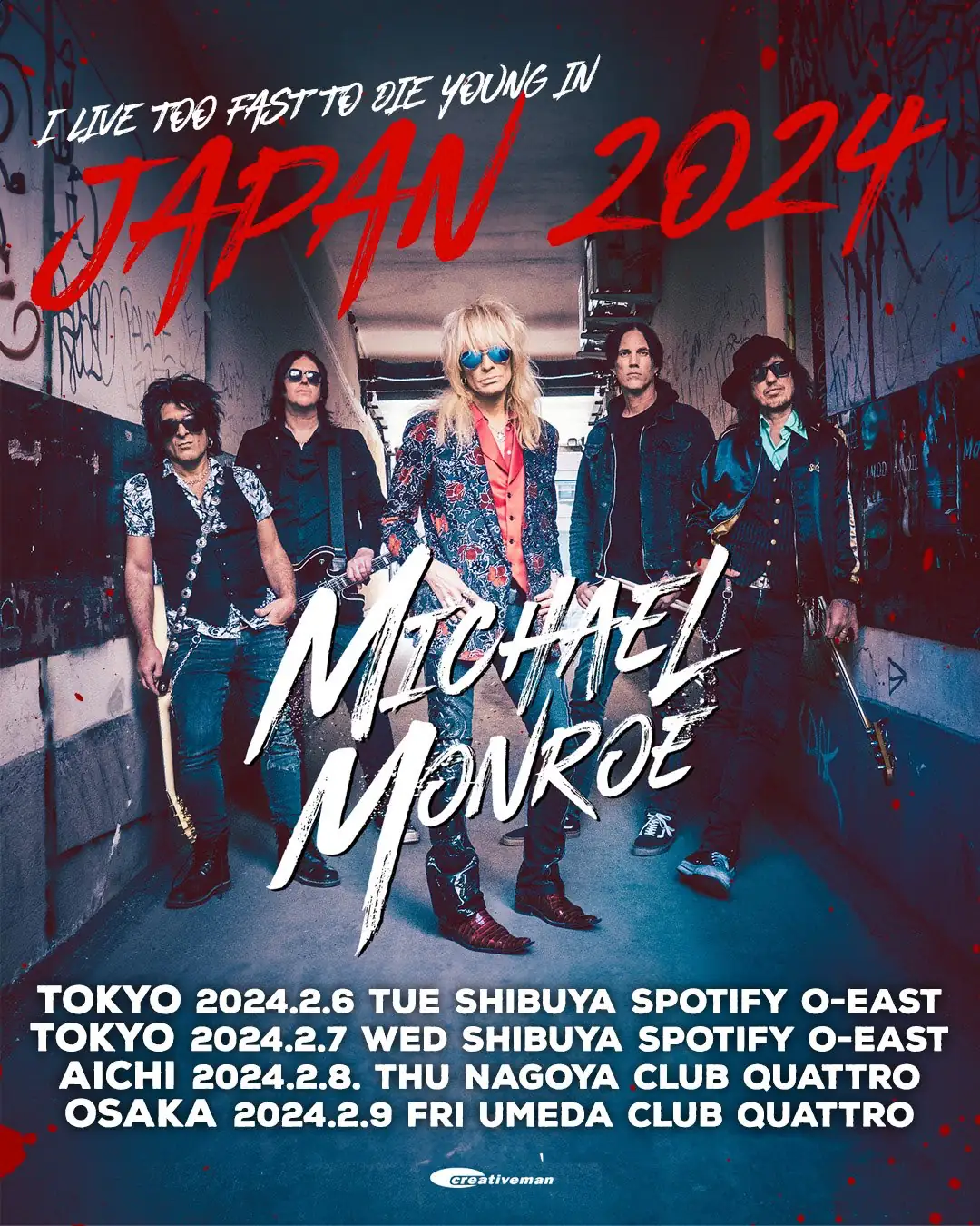 Michael Monroe Japan Tour 2024