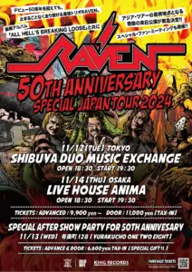 Raven - 50th Anniversary Special Japan Tour 2024