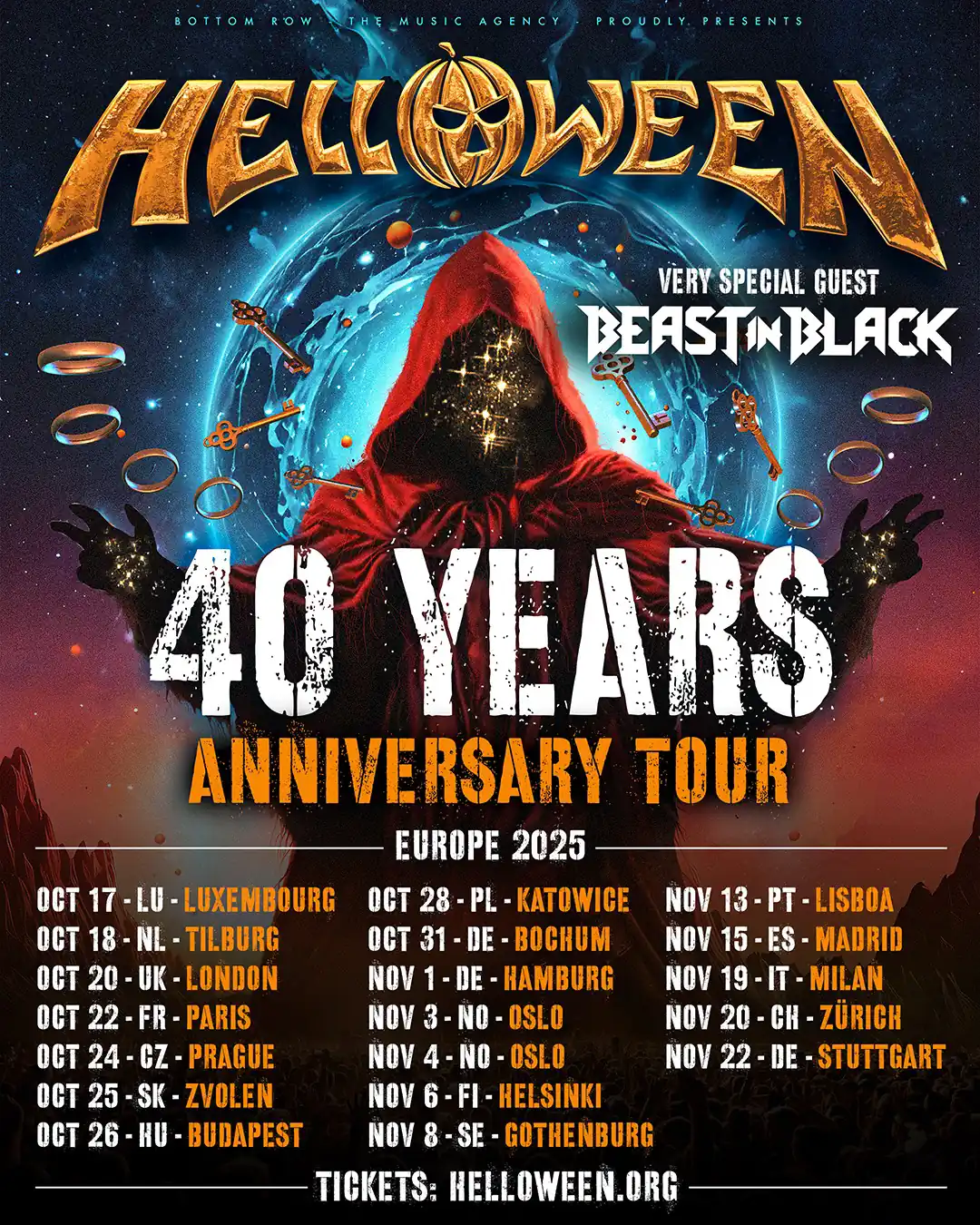 Helloween - 40 YEARS ANNIVERSARY TOUR Europe 2025