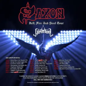 Saxon - European Tour 2025